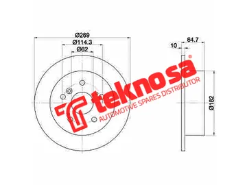 Main image of Brake Disc - TBD7089-D