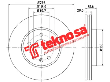Main image of Brake Disc - TBD7195-D