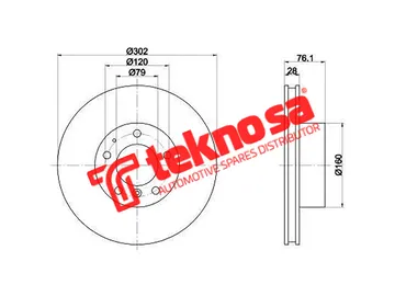 Main image of Brake Disc - TBD7363-D