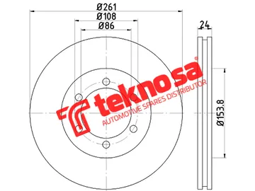 Main image of Brake Disc - TBD7424-D