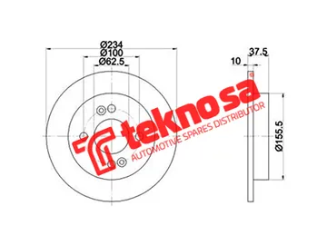 Main image of Brake Disc - TBD7507-D