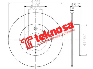 Main image of Brake Disc - TBD7527-D