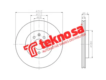 Main image of Brake Disc - TBD7544-D