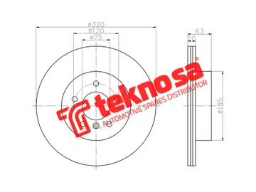Main image of Brake Disc - TBD7554-D