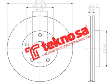 Main image of Brake Disc - TBD7722-D