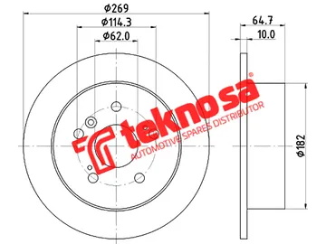 Main image of Brake Disc - TBD7725-D