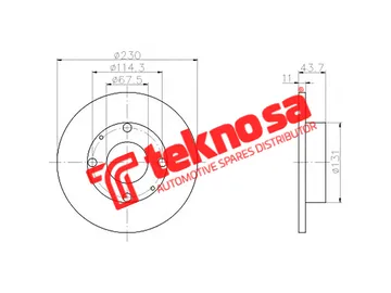 Main image of Brake Disc - TBD7852-D