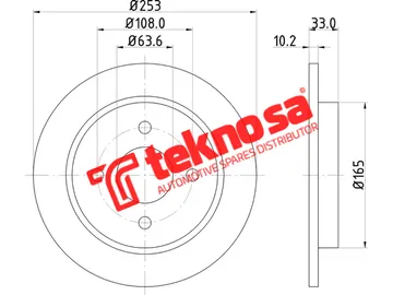 Main image of Brake Disc - TBD7991-D