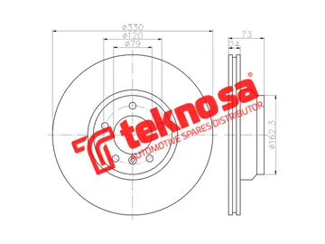 Main image of Brake Disc - TBD8013-D
