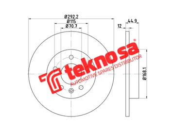 Main image of Brake Disc - TBD8019-D