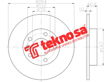 Main image of Brake Disc - TBD8020-D