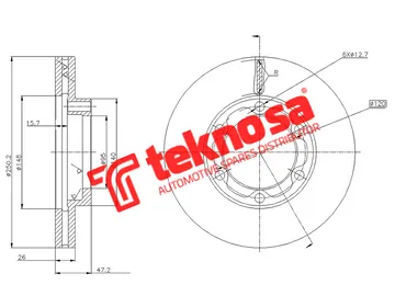 Main image of Brake Disc - TBD8051-D