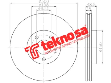 Main image of Brake Disc - TBD8090-D