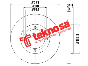 Main image of Brake Disc - TBD8121-D