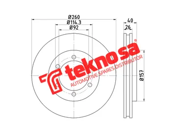 Main image of Brake Disc - TBD8287-D
