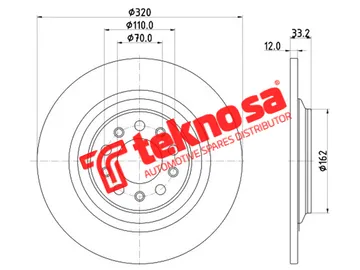 Main image of Brake Disc - TBD8643-D
