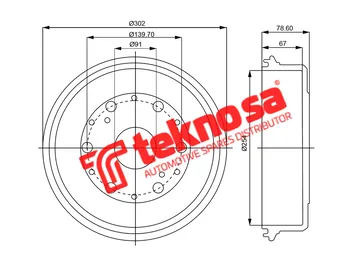 Main image of Brake Drum - TBD5274-K