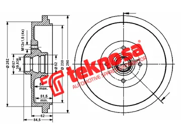 Main image of Brake Drum - TBD5302-K