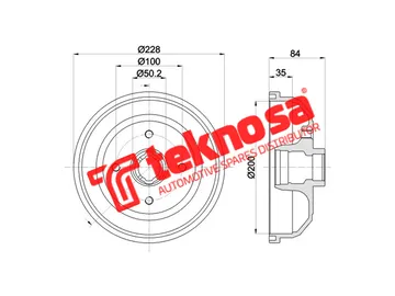 Main image of Brake Drum - TBD5328-K