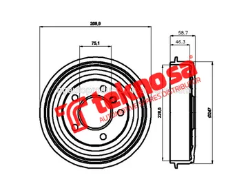 Main image of Brake Drum - TBD5342-K