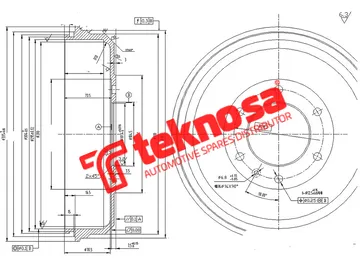 Main image of Brake Drum - TBD5348-K