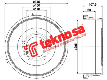 Main image of Brake Drum - TBD5355-K