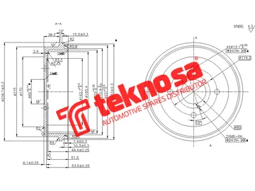 Main image of Brake Drum - TBD5443-K