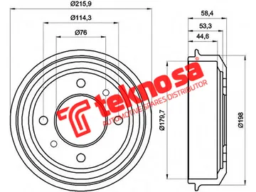 Main image of Brake Drum - TBD5512-K