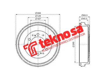 Main image of Brake Drum - TBD5520-K