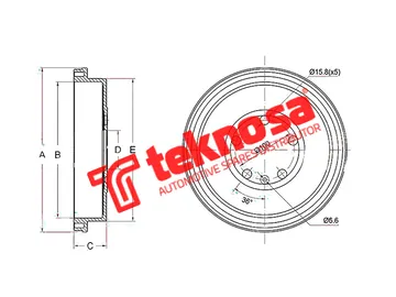 Main image of Brake Drum - TBD5523-K
