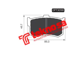 Main image of Brake Pads - OPT3098