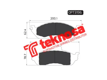 Main image of Brake Pads - OPT3196