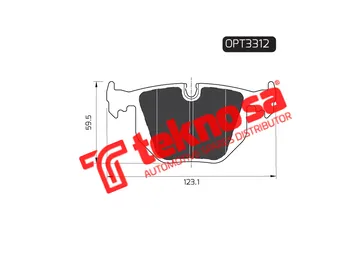Main image of Brake Pads - OPT3312