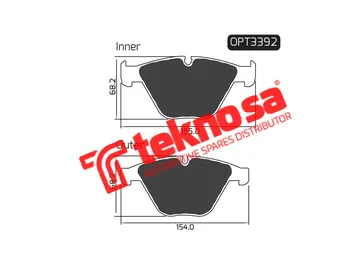 Main image of Brake Pads - OPT3392