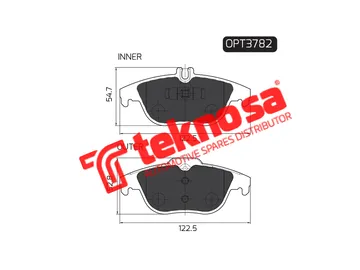 Main image of Brake Pads - OPT3782