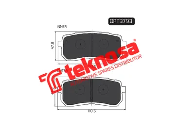 Main image of Brake Pads - OPT3793