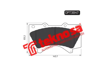 Main image of Brake Pads - OPT3847