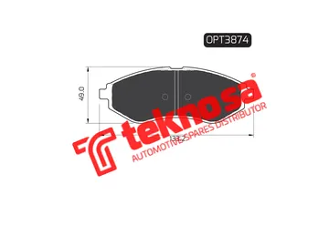 Main image of Brake Pads - OPT3874