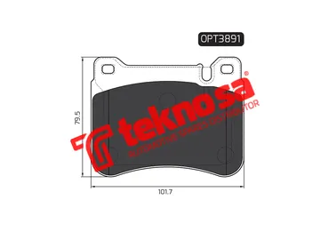 Main image of Brake Pads - OPT3891