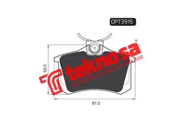 Main image of Brake Pads - OPT3915
