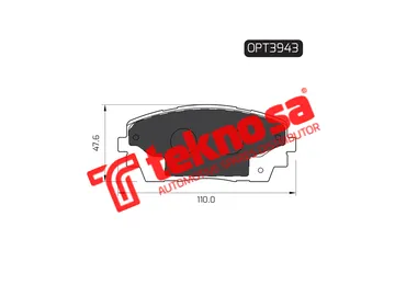Main image of Brake Pads - OPT3943