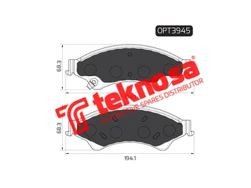Main image of Brake Pads - OPT3945