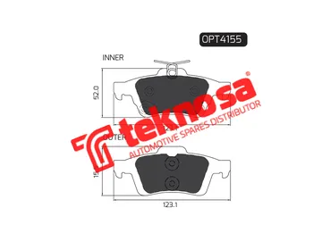 Main image of Brake Pads - OPT4155