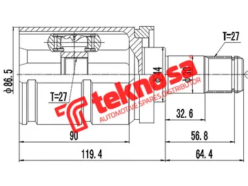 Main image of Inner Cv Joint - BM4002