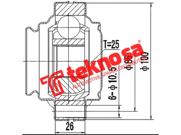 Main image of Inner Cv Joint - BM4003