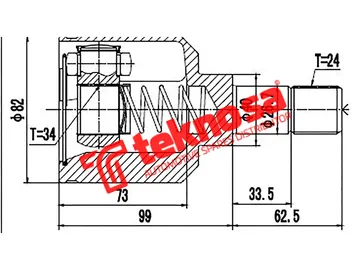Main image of Inner Cv Joint - CT4001
