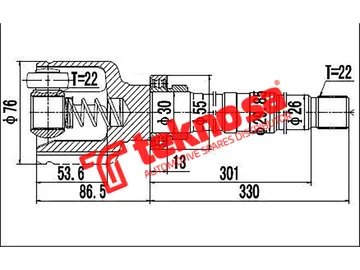 Main image of Inner Cv Joint - CT6642