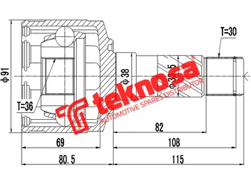 Main image of Inner Cv Joint - FD4008