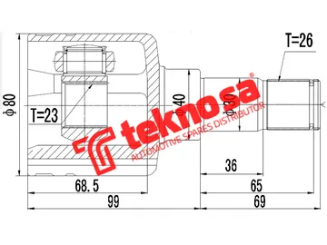 Main image of Inner Cv Joint - FD6617