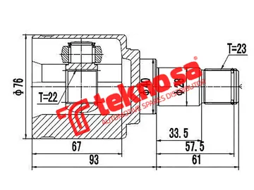 Main image of Inner Cv Joint - FD8030